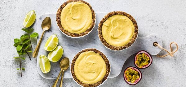 Orange Blossom & Cardamom Scented Mango Mousse Tart