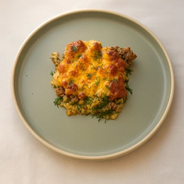 Chicken, Wild Rice, Broccoli & Cheddar Casserole