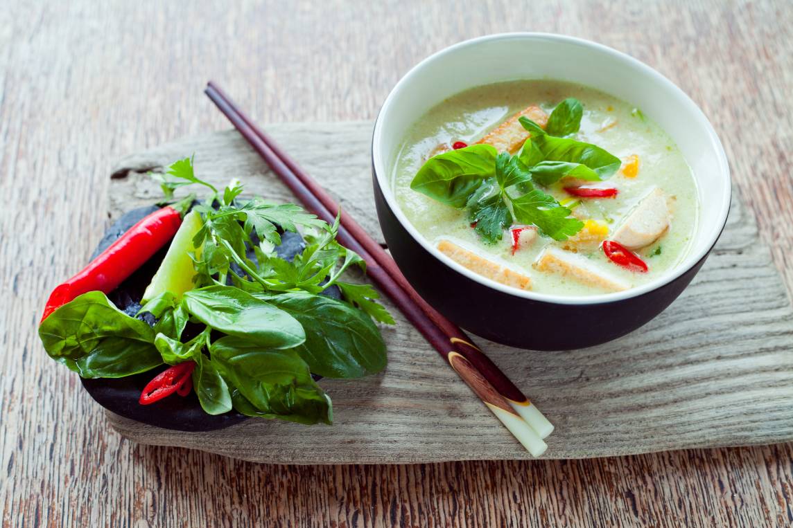 Chef Jordan’s Thai Coconut Green Curry Tofu